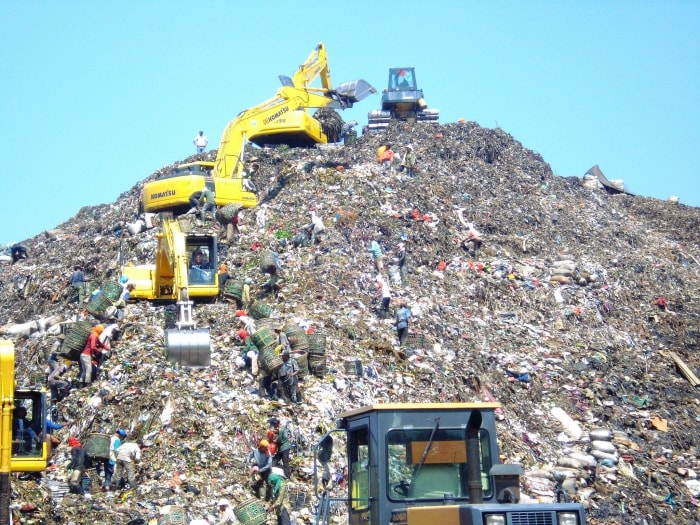 Mountain of garbage
